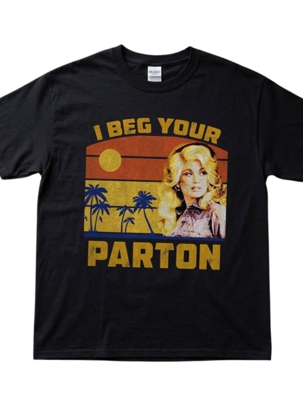 Dolly Parton I Beg Your Parton Vintage Graphic T-shirt